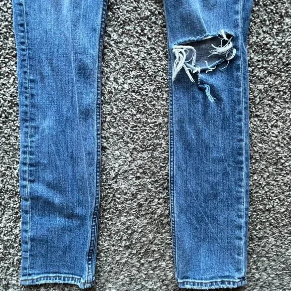 Abercrombie Fitch Blue High Rise, Skinny Jeans, Women's 24 Denim Jeans - Picture 4 of 7